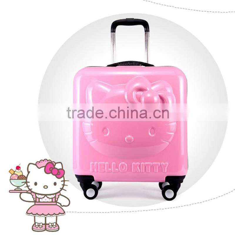 children department name and built-in caster functional kids suitcase