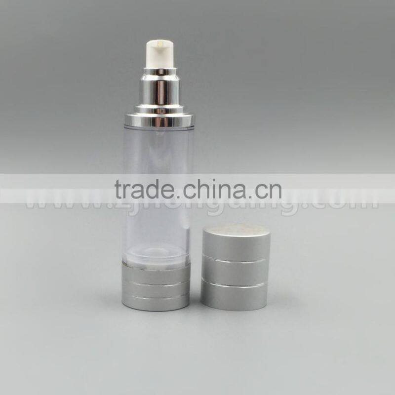 plastic cosmetic airless pump bottle, Aluminum airless pump bottle,aluminum airless pump bottle 50ml