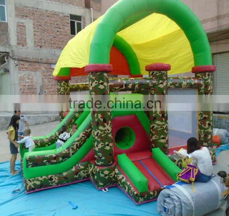 2016 hot inflatable castle slide combo
