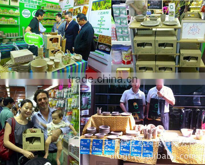 2015 christmas gift rice husk dinnerware