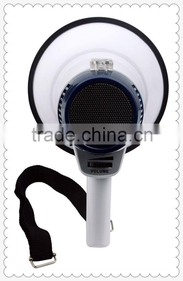 talk and siren switch megaphone with sliding volume control and trigger