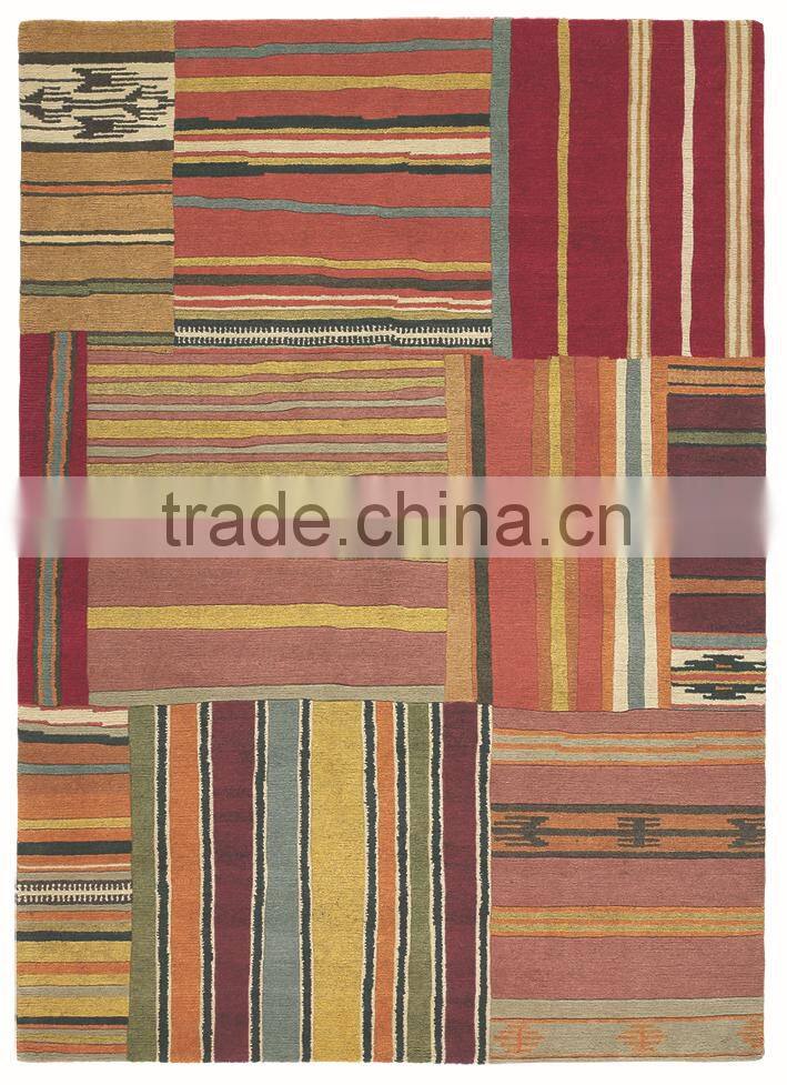 Artistical hand tufted rug for apartment, house decoration, balcony