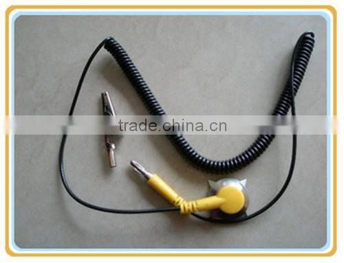 dual coiled cord cleanroom antistatic wrist band