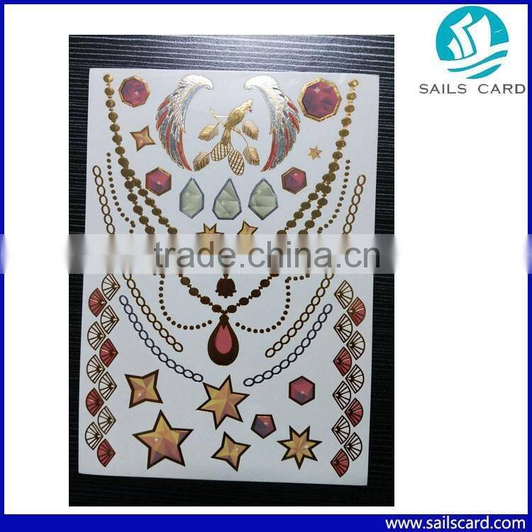 Beautiful New Design Temporary body Tattoo Sticker for Girl