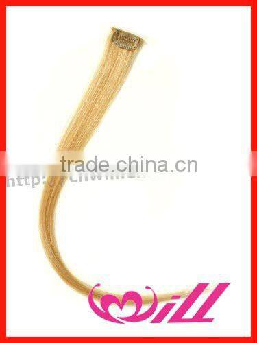 High Quality Pretty Easy Clips Hair Extensions Hot Pink Cheap 1 pc Clip in Hair Extension Human Hair Extension