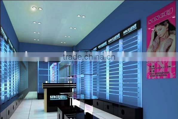 glass shopfitting and display furniture for optical