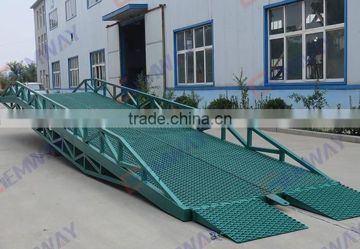 Cargo delivery mobile hydraulic yard ramp