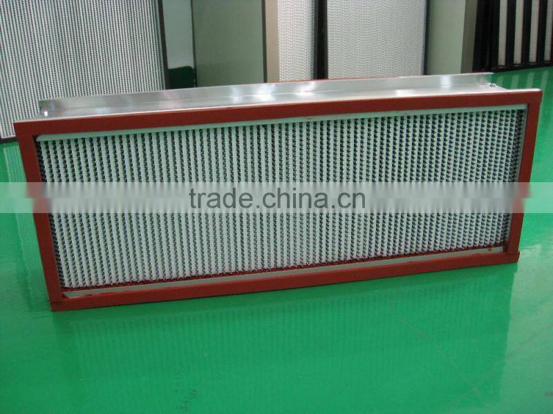 High-temperature resistance Deep-Pleat Box Type HEPA Air Filter
