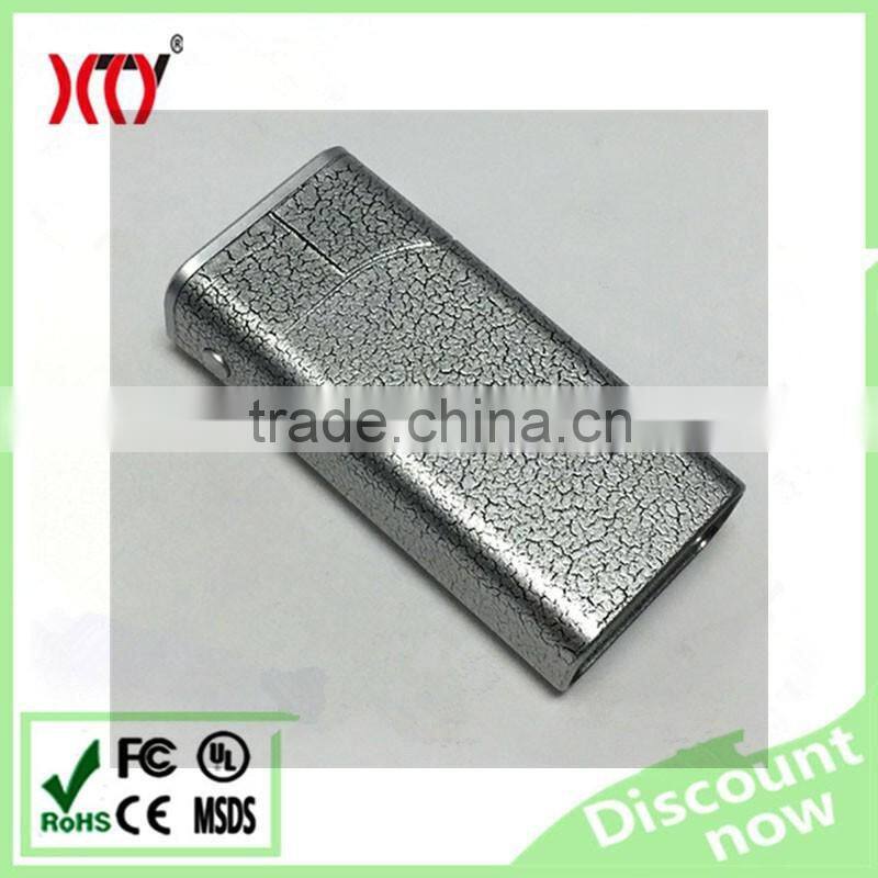 Electronic cigarette lighter and flashlight aluminum shell Portable power bank 5200mah