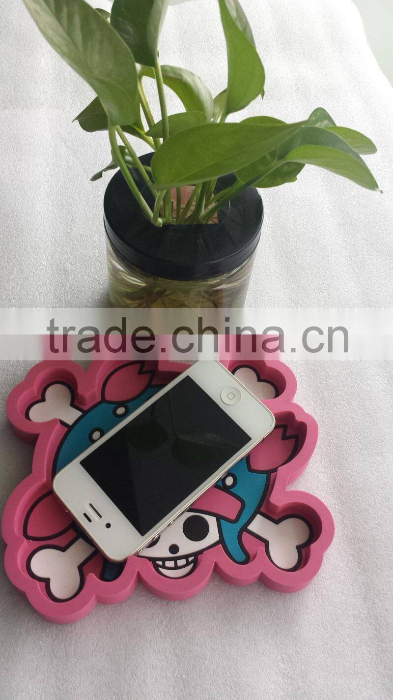 Silicone non-slip mat phone holder key holder for car