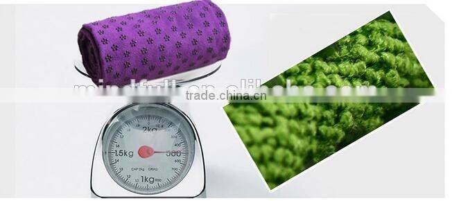 Wholesale Custom Logo Anti-slip Fibre Folding Yoga Mat Towel