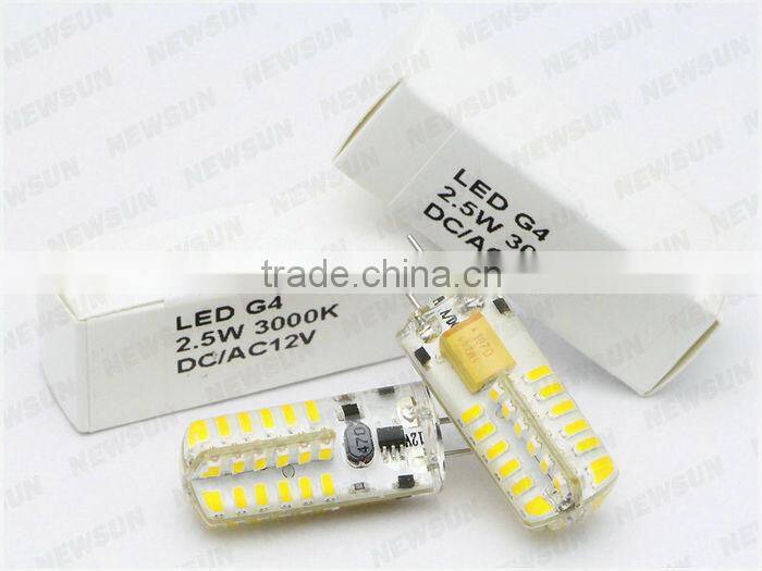 High quality quality small size led light G4 LED 48SMD 3014 2.5W aluminum body light kits