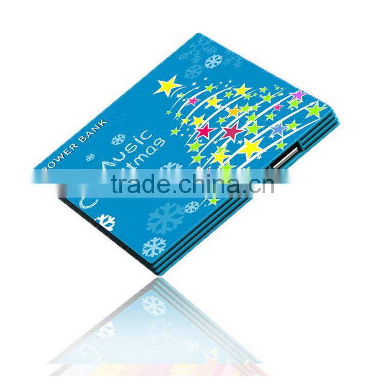 2016 super thin slim 2600mah power bank li battery for business gifts for Iphone