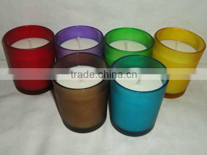 Natural Soy Candle in glass cup with box