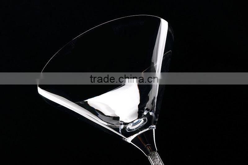 2015 new design lead free clear crystal 230ml cocktail glasses