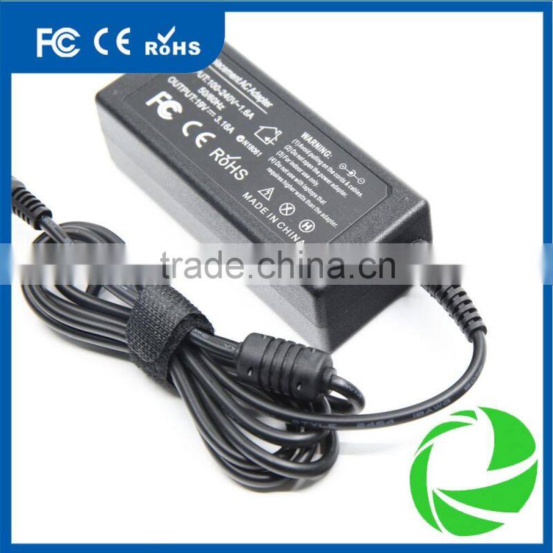 computer accessories dubai adapter for samsung 60W 19V 3.16A with 5.5*3.0 pin connector dc power supply