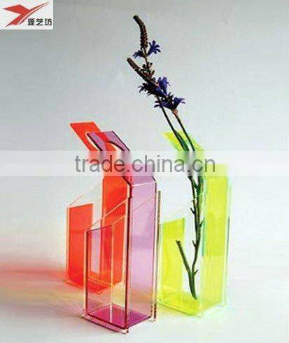 fashionable acrylic single flower vase