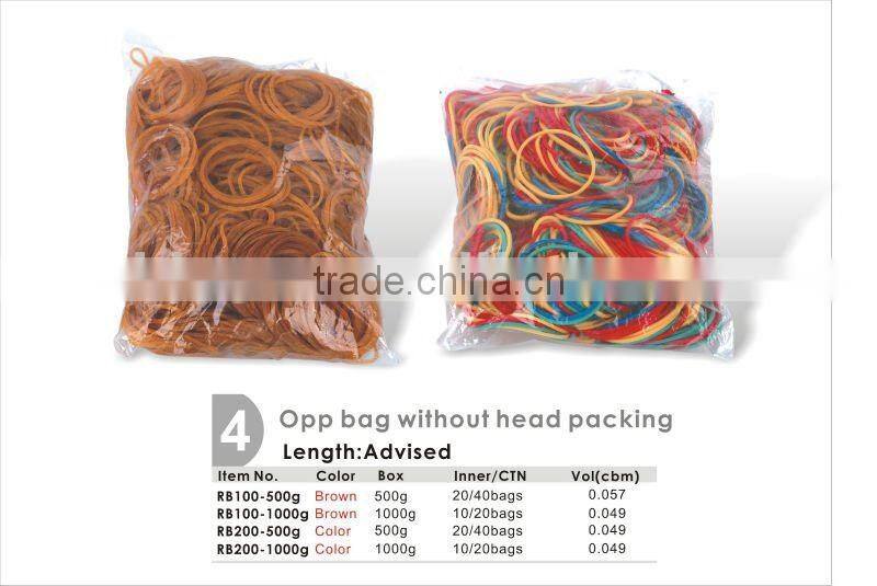 Hot Sale Durable Brown Color Rubber Bands.
