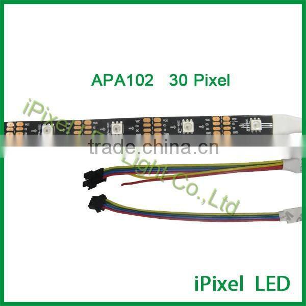 addressableAPA102 30leds colorful cover dc led strips flexible led strip