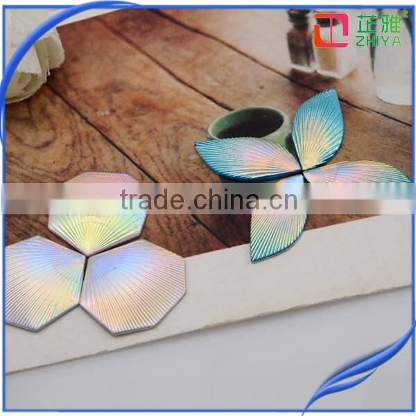 sell hot Horse Eye Shell design AB stone Without Holes resin stone