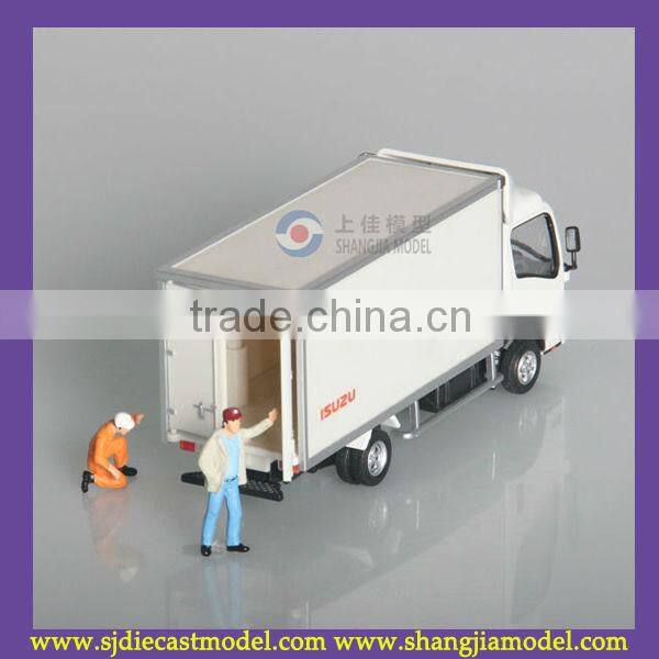 ISUZU truck container model,diecast truck toy models,dongguan diecast scale truck factory