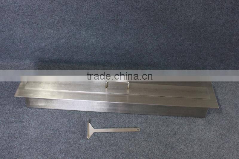 China Manufactured Stainless Steel Ethanol Fireplace with sheet metal fire box