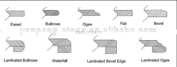 Chinese natural stone granite countertop Hebei black bathroom vanity top