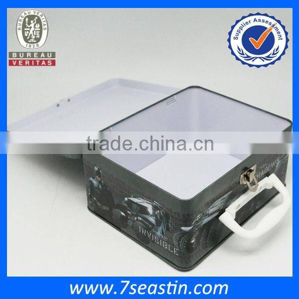 Armor warrior hero toy storage tin box for a christmas gift