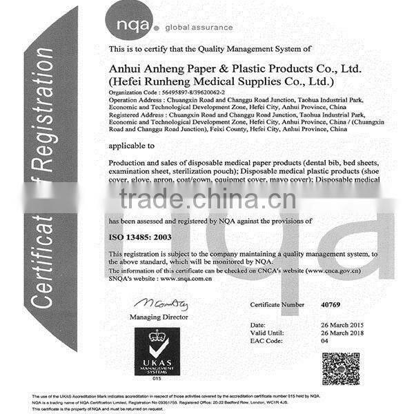 Hospital medical disaposable bed sheet rolls examination cover bed rolls