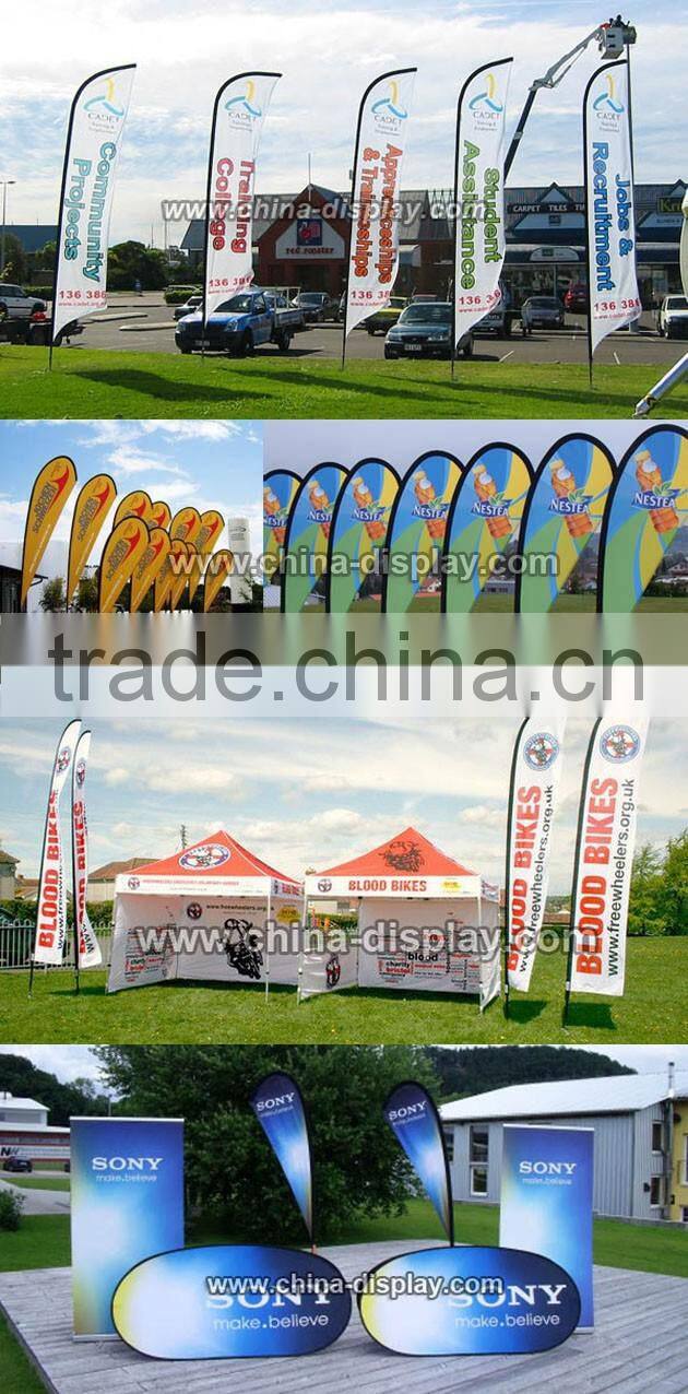 Outdoor double side display A frame advertising pop up golf club display stand