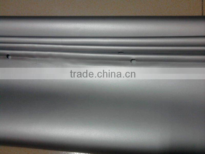 3D cinema silver screens with black and eyelet