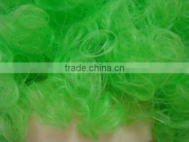 wholesale green football fan wigs