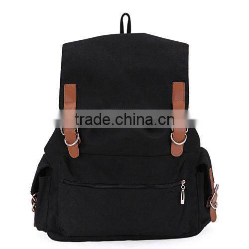 Men Women Canvas Backpack Rucksack Satchel School Bag Unisex