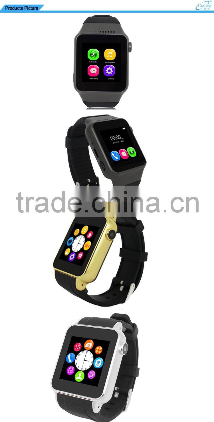 2015 New Touch Screen Bluetooth Cell Phone Waterproof Smart Watch