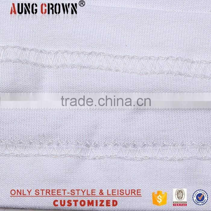OEM Service 100 Cotton Short Sleeve White T Shirts With Wholesale