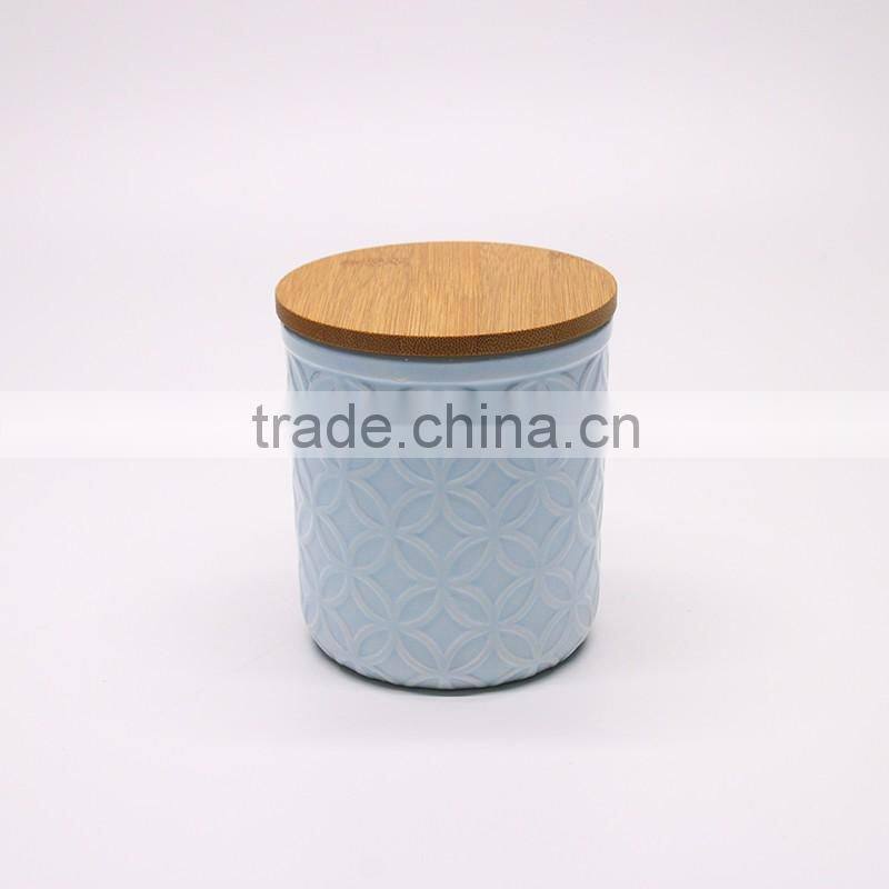 2016 Popular custom design seal ceramic different size spice jar seal with lid