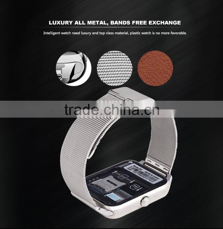 Touch screen gsm android phone calling support smart watch