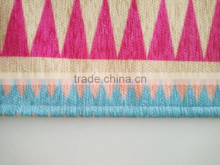 custom jet printing chenille mat