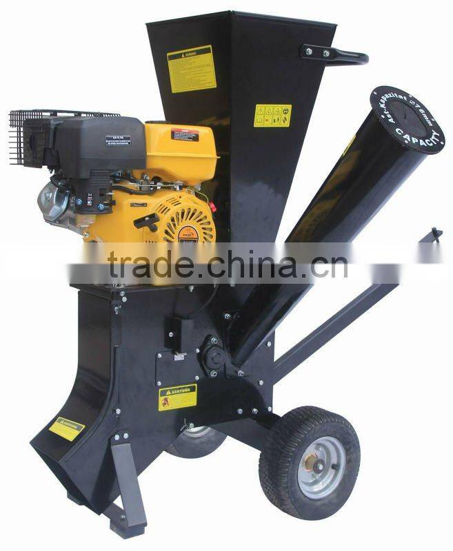 13HP gasoline HSS chipping Knives wood mobile chipper shredder