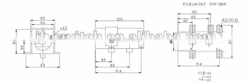 dc power female jack DC-011-SMD
