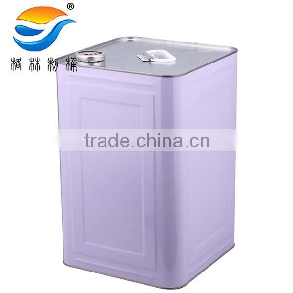 18L square tinplate pail for chemical products