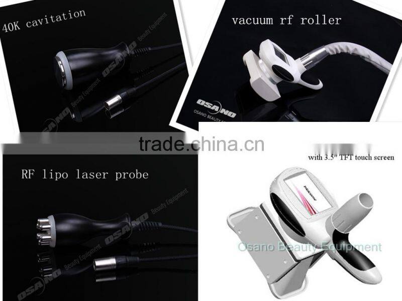 CE&ROHS approved cryolipolysis cavitation vacuum roller rf lipo laser anti cellulite machine