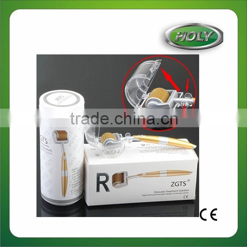 Popular Titanium Micro Needle Roller Skin Needling Derma Stamp 192 Pins Face Derma Roller