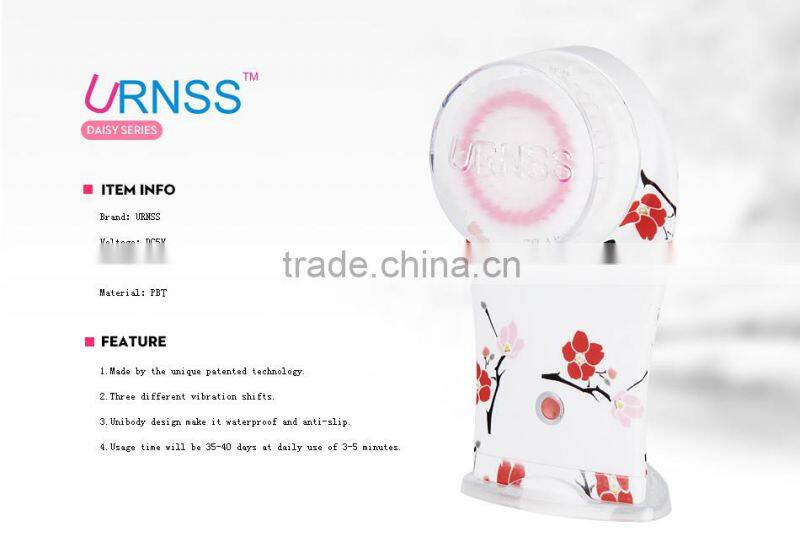 New Face cleansing Brush Ultrasonic facial brushskin whitening face cleanser