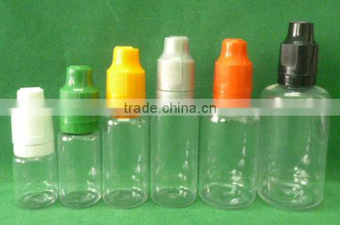 PE plastic bottle for e liquid juice, e-cig liquid, electronic cigarette liquid with needle tubing cap / Syringe cap