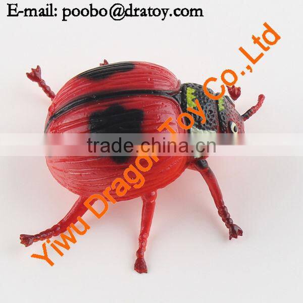 Plastic ladybug figurines