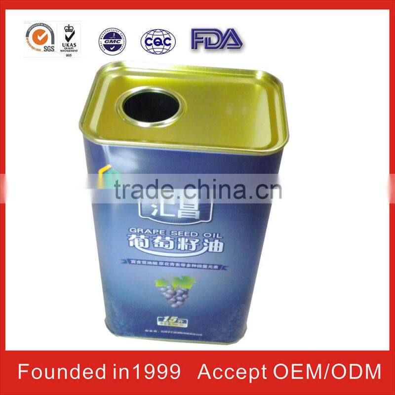 china square olive oil tins wholesale for FDA