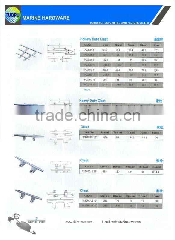 marine cast iron cleat for sale