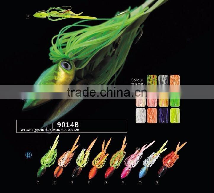 Lead fishing lure fishing rubber jig