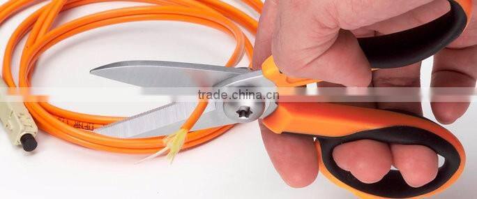Taiwan Made High Quality 5 1/2" Fiber Optic Kevlar Cutter Kevlar Fabric Shear (With Breaker Notch)